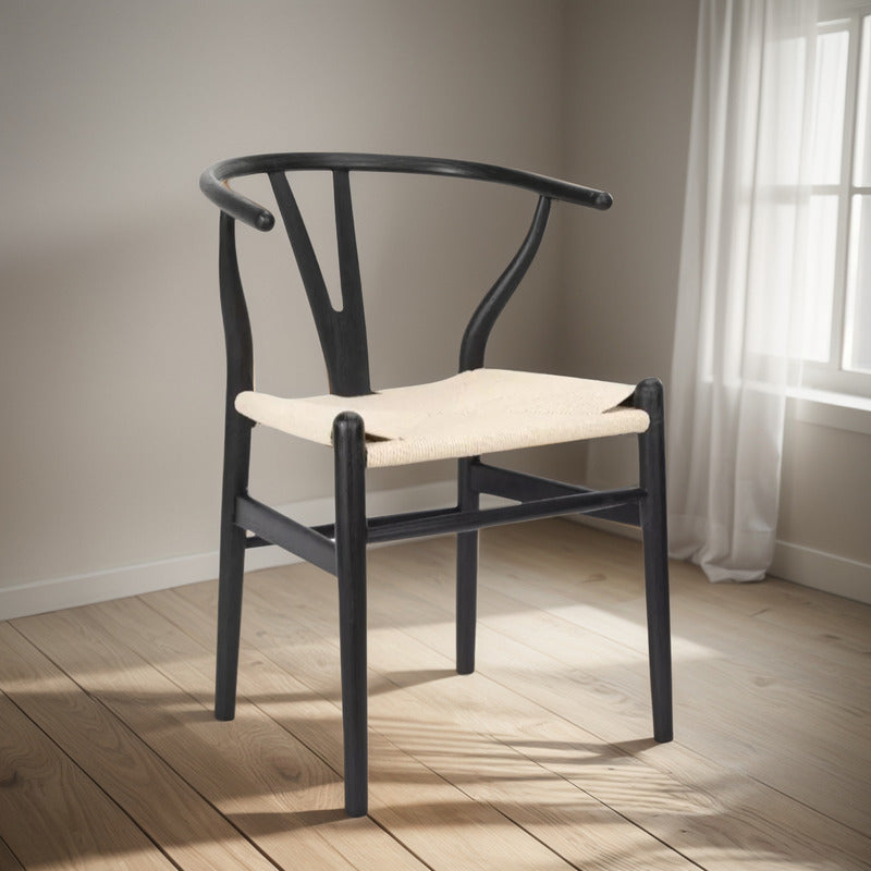 Silla Wishbone De Madera De Olmo Solida!