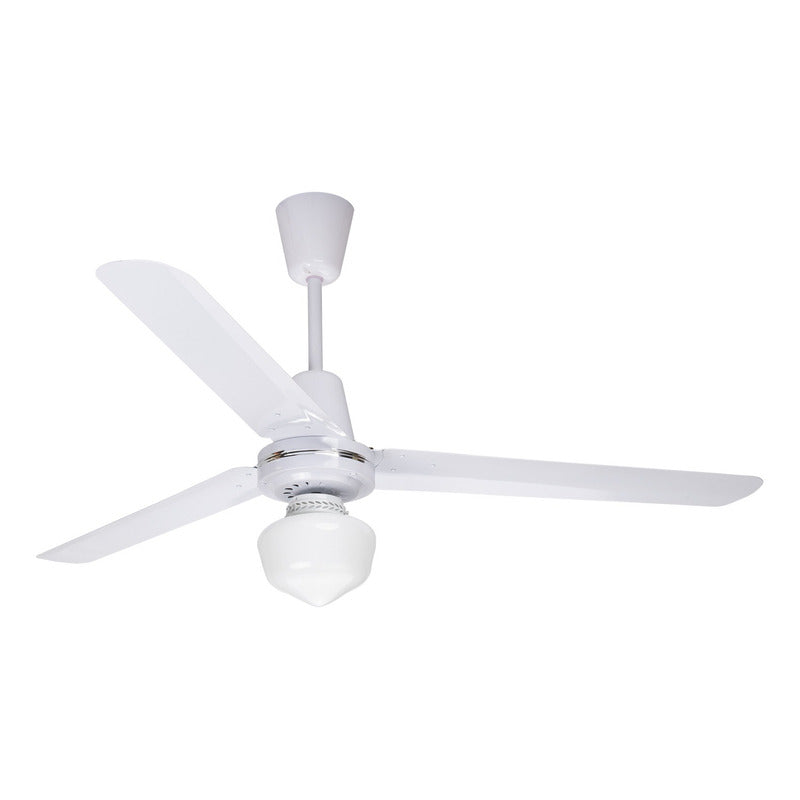 Paquete De 4ventiladores Copacabana Ii Con Luz Blanco Lamina 1.422 M 60hz Blanco Blanco Lámina 3