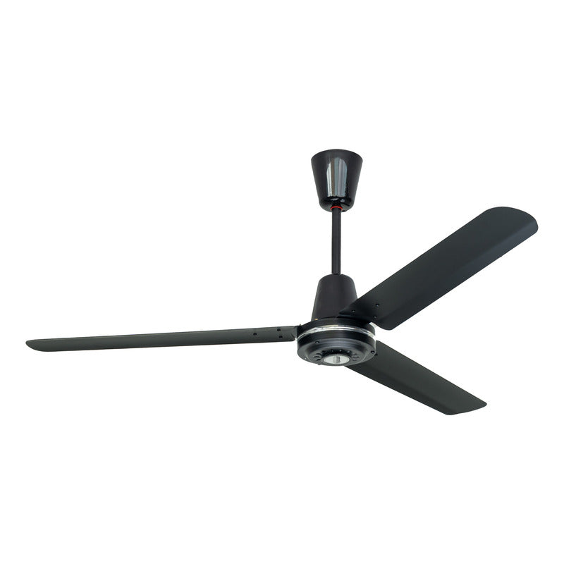 Ventilador Copacabana Il, Negro Mate, 3 Aspas De Acero, 56