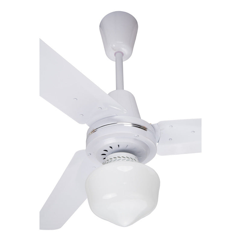 Paquete De 4ventiladores Copacabana Ii Con Luz Blanco Lamina 1.422 M 60hz Blanco Blanco Lámina 3