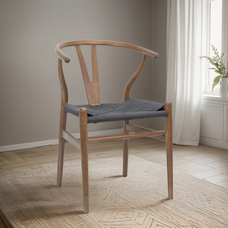 Silla Wishbone De Madera De Olmo Solida!