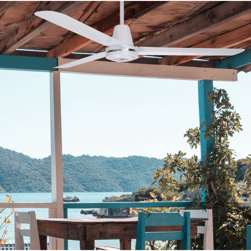 Ventilador De Techo Copacabana Il Blanco Aspas De Aluminio