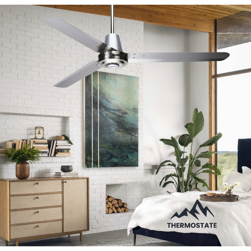 Paquete De 3 Ventiladores Copacabana Il, Níquel, 3 Aspas.