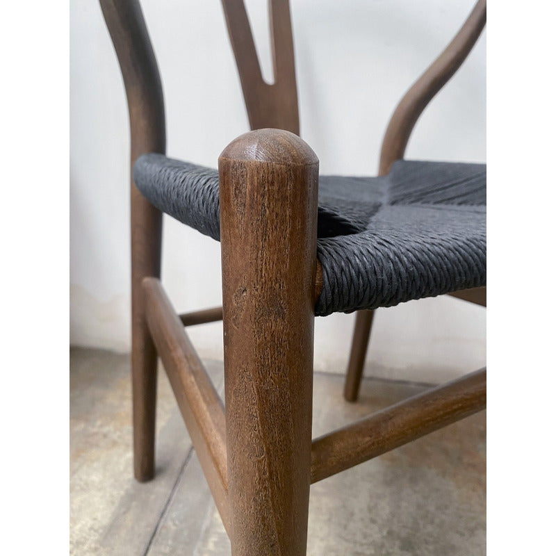 Silla Wishbone De Madera De Olmo Solida!