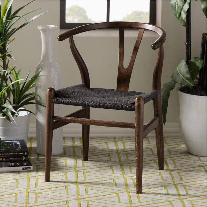 Silla Wishbone De Madera De Olmo Solida!