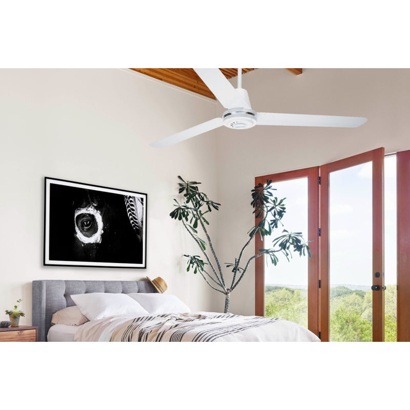 Ventilador Copacabana Il, Blanco, 3 Aspas De Acero, 56