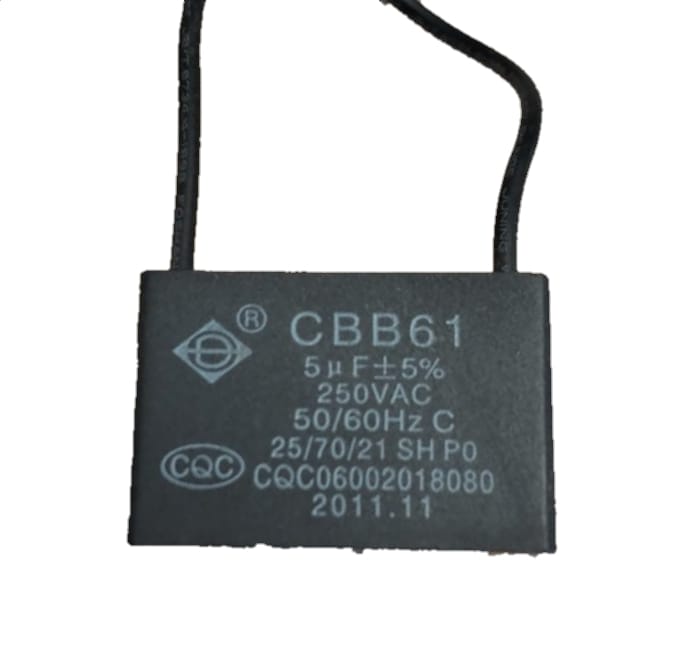 Capacitor para motor de ventilador Copacabana