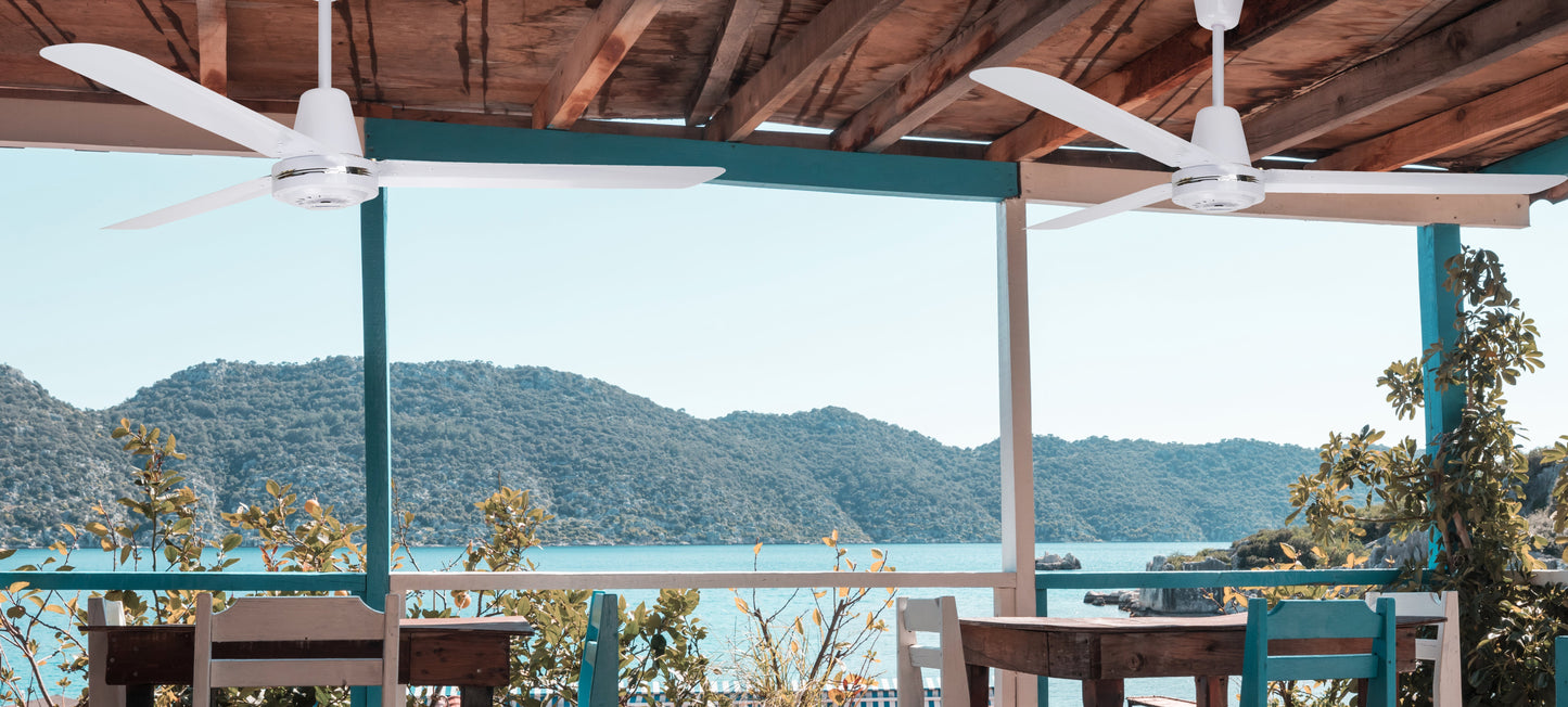 Ventilador Copacabana II Blanco Aspas de Aluminio