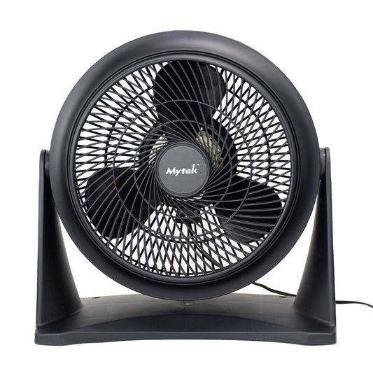 Ventilador De Piso y Pared Mytek 3337 De 12 Pulgadas Plástico Cantidad De Aspas 3 Color De La Estructura Negro.