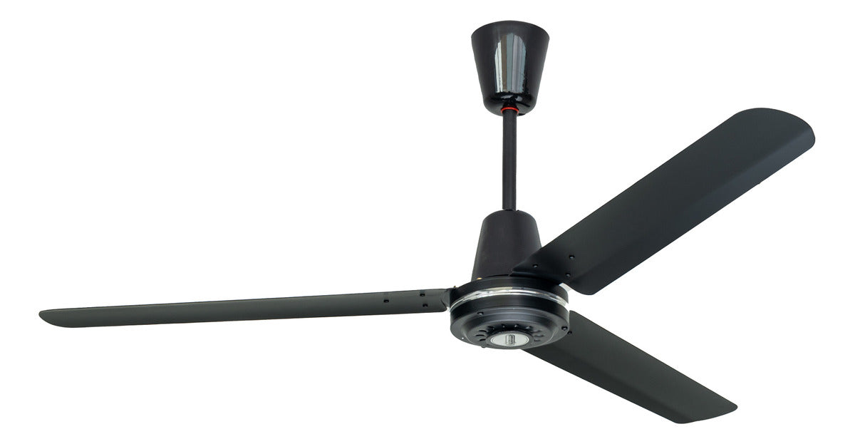 Ventilador Copacabana Il, Negro Mate, 3 Aspas De Acero, 56