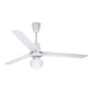 Paquete De 4ventiladores Copacabana Ii Con Luz Blanco Lamina 1.422 M 60hz Blanco Blanco Lámina 3