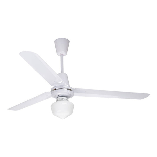 Ventilador Copacabana2 Con Luz, Blanco, 3 Aspas Aluminio,56