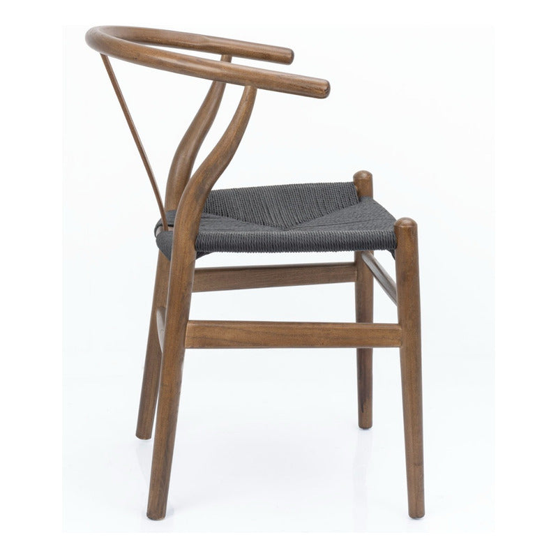 Silla Wishbone De Madera De Olmo Solida!
