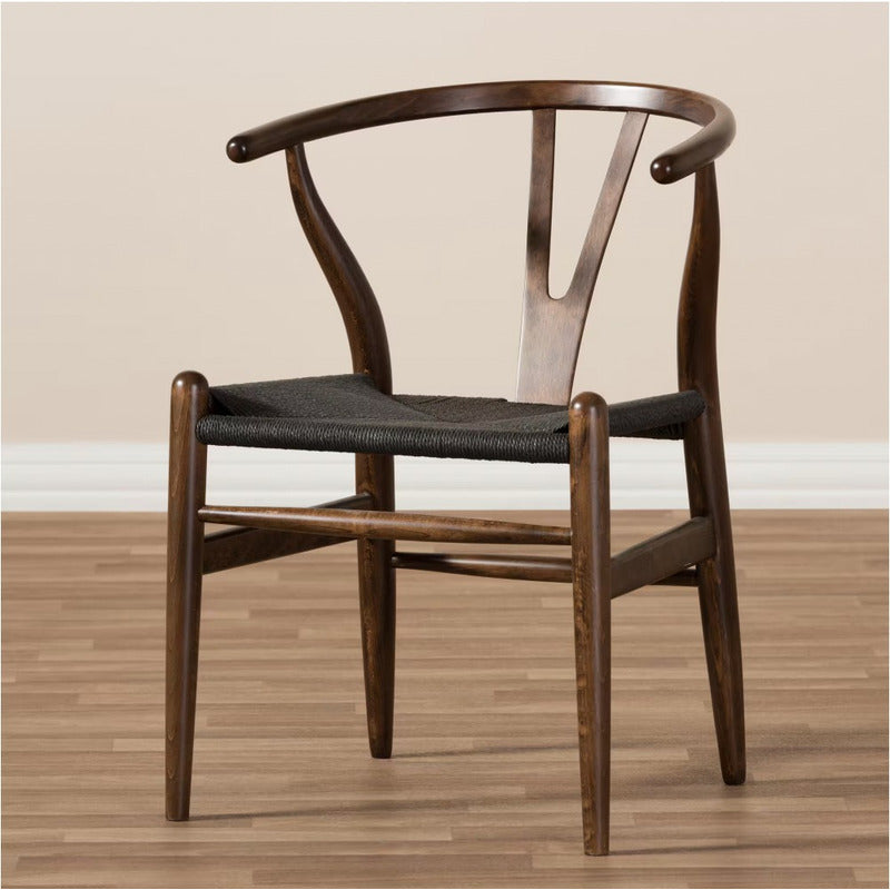 Silla Wishbone De Madera De Olmo Solida!