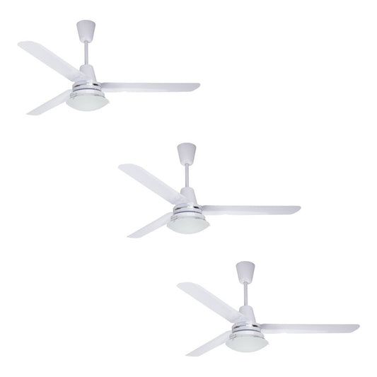 Paquete De 3 Ventiladores De Techo Copacabana 3 Blanco Alumi