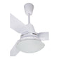 Paquete De 2 Ventiladores Copacabana Ill Blanco Aluminio