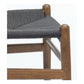 Paquete De 2 Silla Wishbone Color Nogal Con Asiento Negro