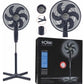 Ventilador De Pedestal Solac 16 40.6cm 3vel. Cantidad De Aspas 6 Estructura Negro Aspas Negras Diámetro 16 Frecuencia 75w Material De Las Aspas Plástico