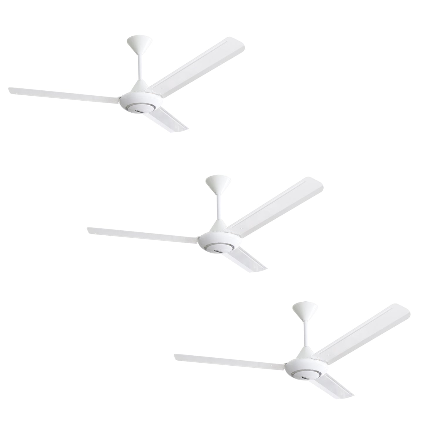 Paquete de 3 Ventiladores Copacabana Alpha Blanco 56" 3 Aspas Lamina