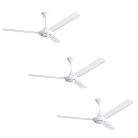 Paquete de 3 Ventiladores Copacabana Alpha Blanco 56" 3 Aspas Lamina