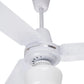 Ventilador Copacabana II Con Luz, Blanco, 3 Aspas de Aluminio, 56"