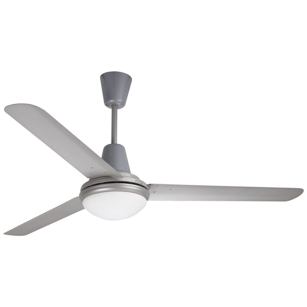 Ventilador de techo Copacabana I silver con luz y aspas de aluminio